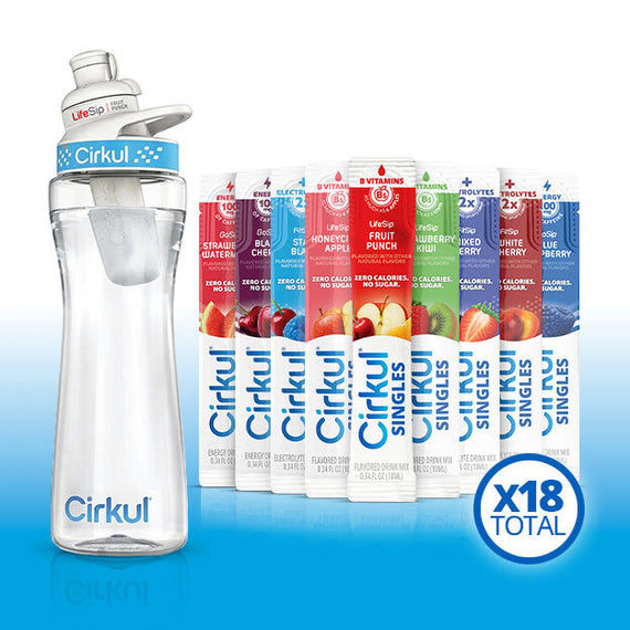 22oz. Plastic Bottle & LifeSip® Fruit Punch B9