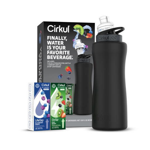 32oz. Matte Black Stainless Steel Bottle Starter Kit G4